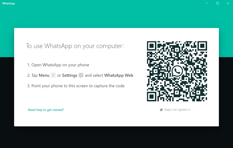 Iniciar sesión en el escritorio de WhatsApp