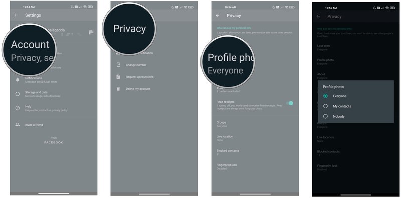 Cómo cambiar la configuración de privacidad que viste por última vez en WhatsApp para Android