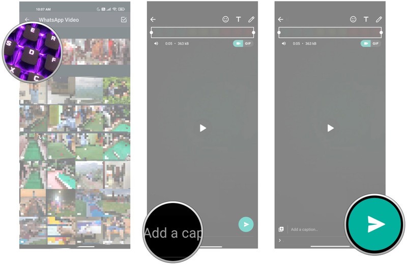 Cómo enviar vídeos desde tu galería en WhatsApp para Android