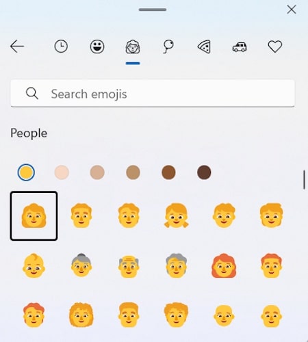 Personalizar Emojis en el panel de Windows